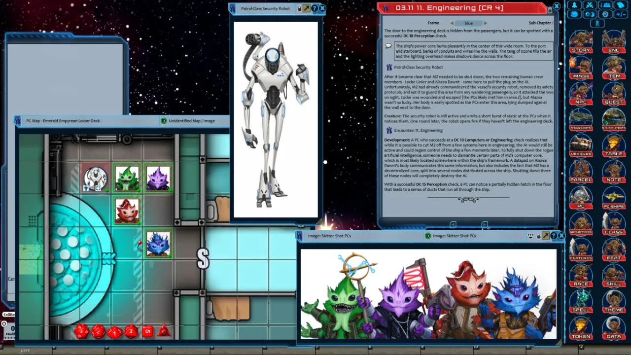 Fantasy Grounds - Starfinder RPG - Starfinder Skitter Shot Screenshot 0