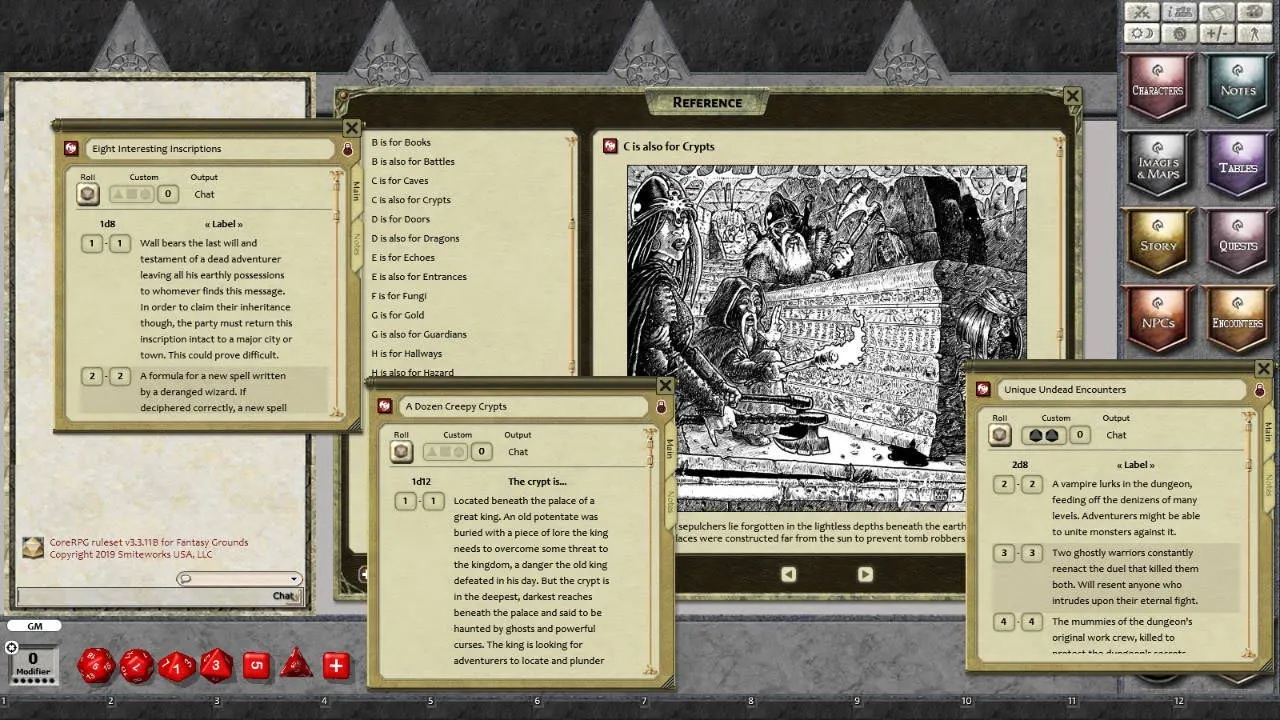 Fantasy Grounds - The Dungeon Alphabet Screenshot 1