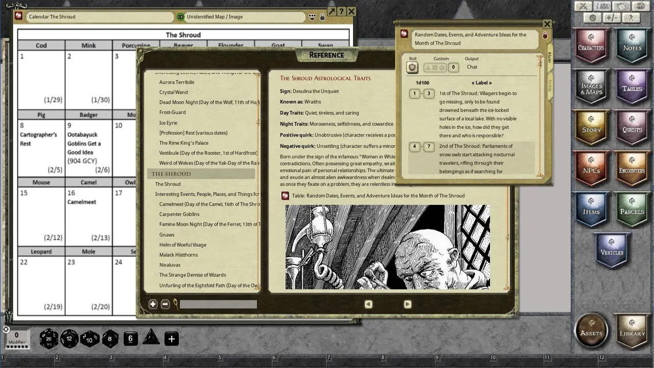 Fantasy Grounds - The Adventurer’s Almanac Screenshot 2