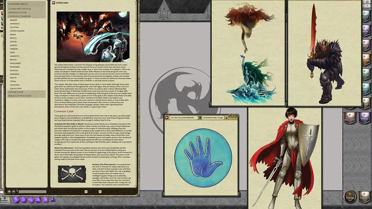 Fantasy Grounds - Pathfinder RPG - Pathfinder Chronicles: Gods & Magic Screenshot 3