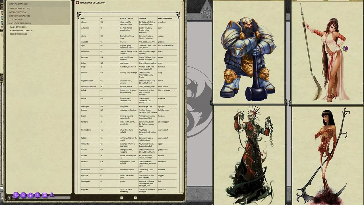 Fantasy Grounds - Pathfinder RPG - Pathfinder Chronicles: Gods & Magic Screenshot 4