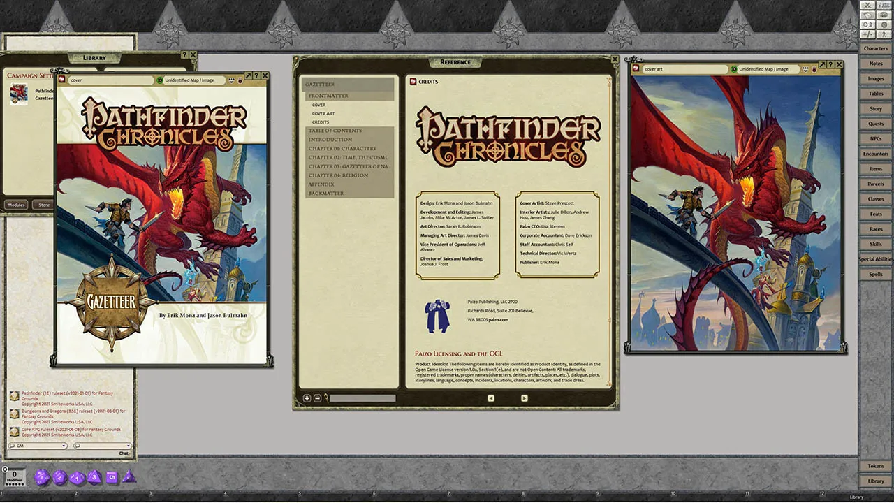 Fantasy Grounds - Pathfinder RPG - Pathfinder Chronicles: Gazetteer Screenshot 0