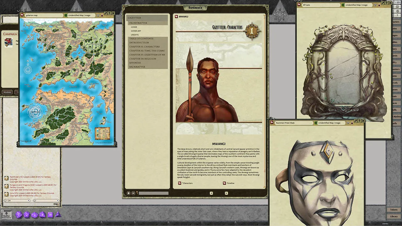 Fantasy Grounds - Pathfinder RPG - Pathfinder Chronicles: Gazetteer Screenshot 2