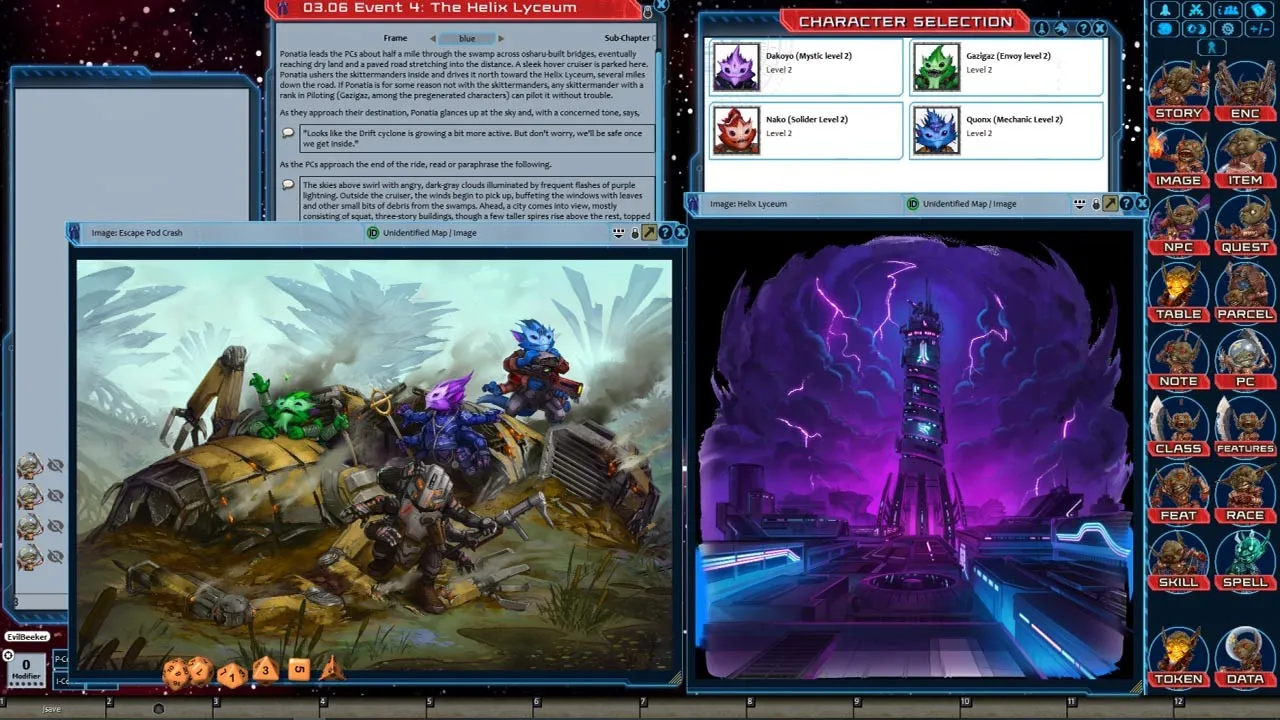 Fantasy Grounds - Starfinder RPG - Starfinder Skitter Crash Screenshot 1