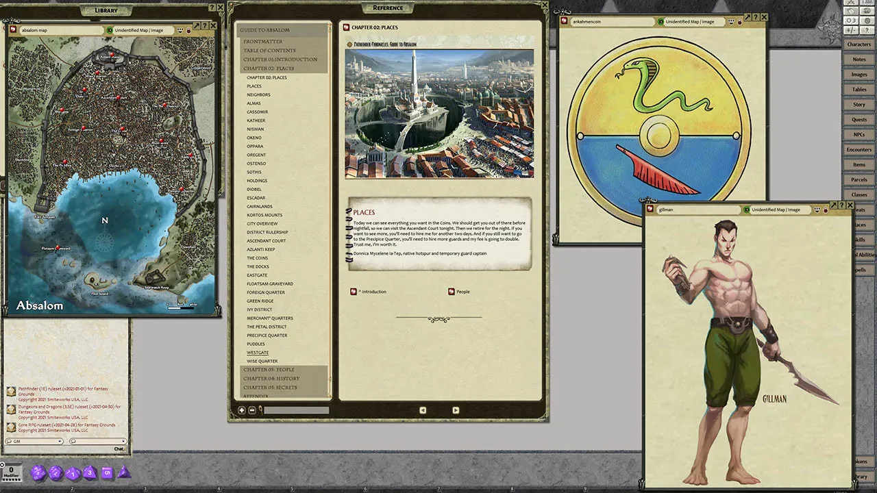 Fantasy Grounds - Pathfinder RPG - Pathfinder Chronicles: Guide to Absalom Screenshot 1