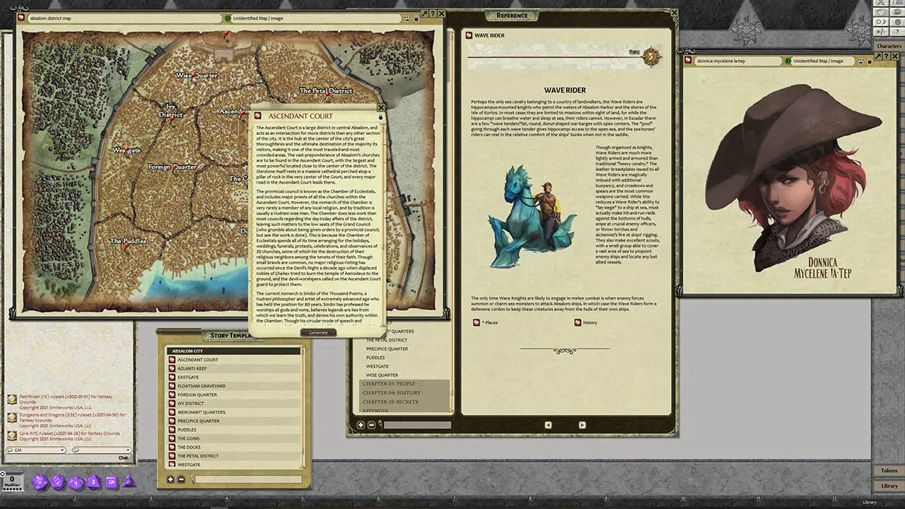 Fantasy Grounds - Pathfinder RPG - Pathfinder Chronicles: Guide to Absalom Screenshot 3