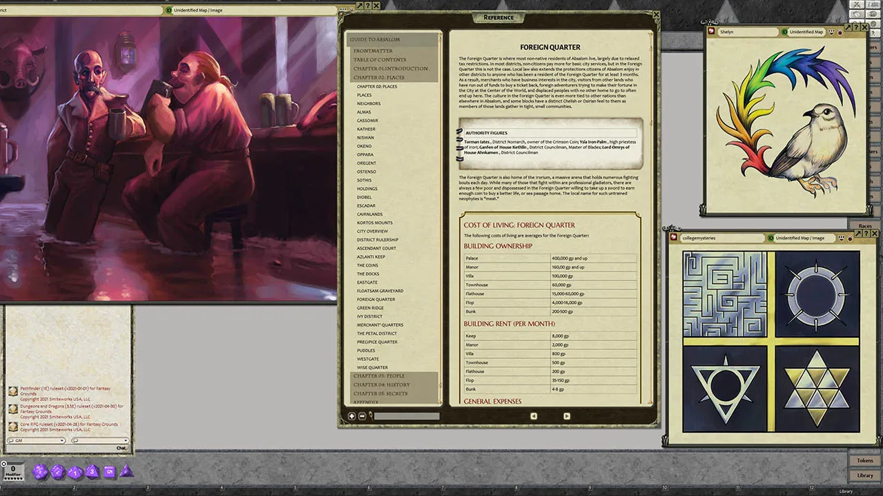 Fantasy Grounds - Pathfinder RPG - Pathfinder Chronicles: Guide to Absalom Screenshot 2