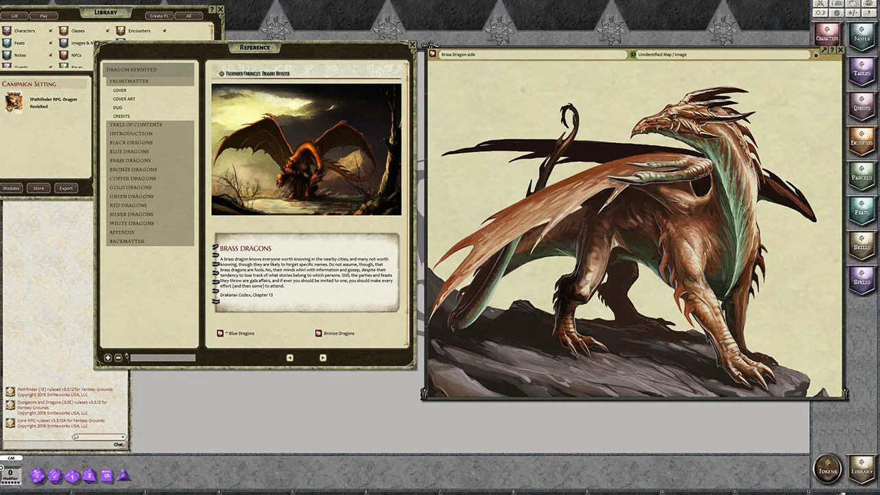 Fantasy Grounds - Pathfinder RPG - Chronicles: Dragons Revisited Screenshot 4