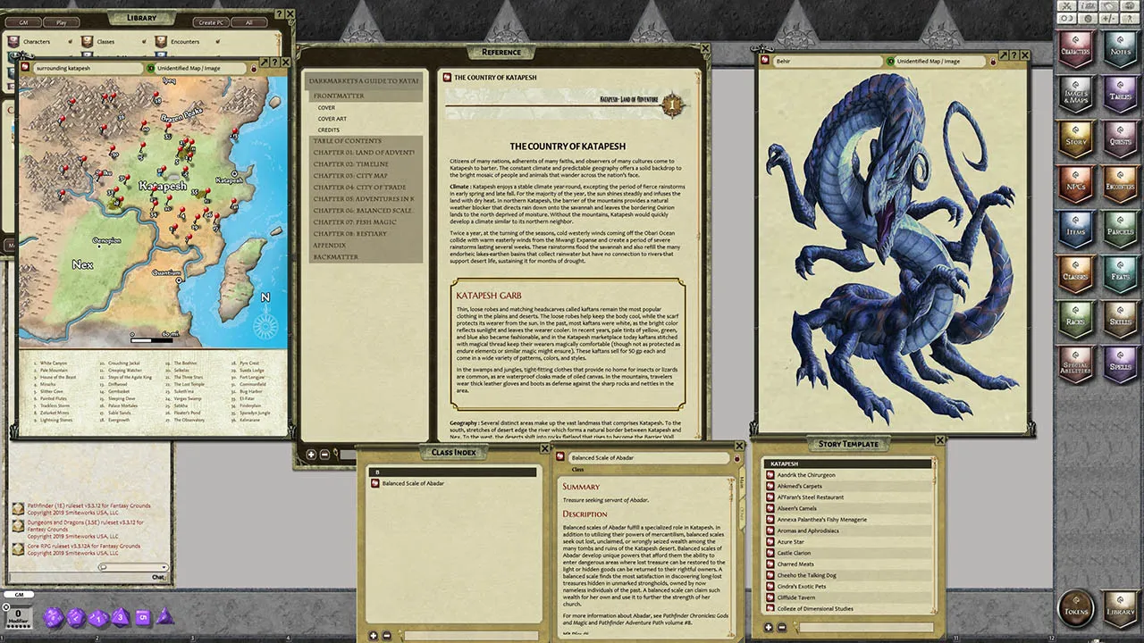 Fantasy Grounds - Pathfinder RPG - Chronicles: Dark Markets - A Guide to Katapesh Screenshot 1