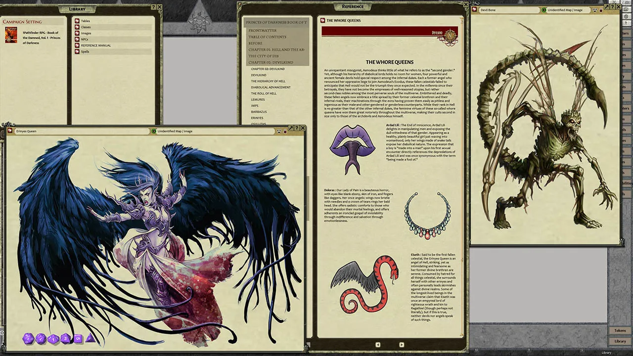 Fantasy Grounds - Pathfinder RPG - Chronicles: Book of the Damned - Volume 1: Princes of Darkness Screenshot 3