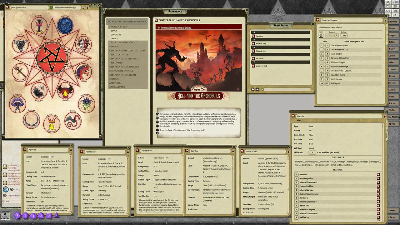 Fantasy Grounds - Pathfinder RPG - Chronicles: Book of the Damned - Volume 1: Princes of Darkness Screenshot 1