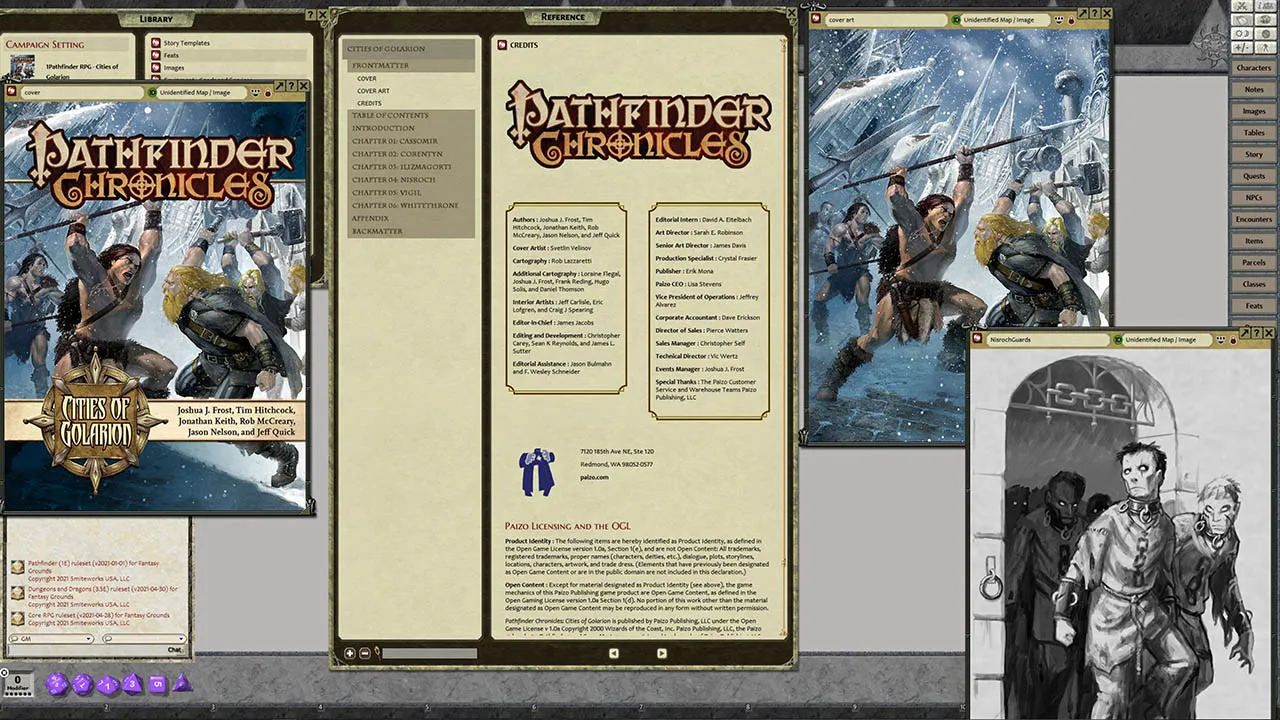 Fantasy Grounds - Pathfinder RPG - Chronicles: Cities of Golarion Screenshot 0