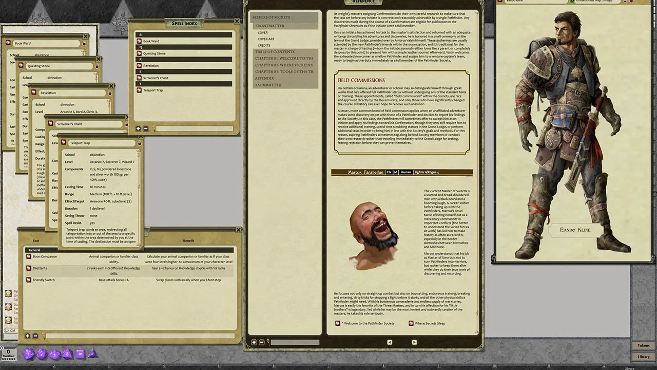 Fantasy Grounds - Pathfinder RPG - Chronicles: Seekers of Secrets - A Guide to the Pathfinder Society Screenshot 2