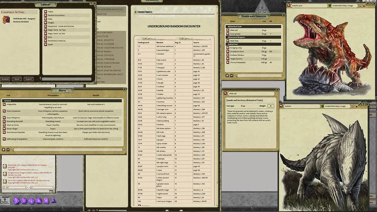 Fantasy Grounds - Pathfinder RPG - Chronicles: Dungeon Denizens Revisited Screenshot 1