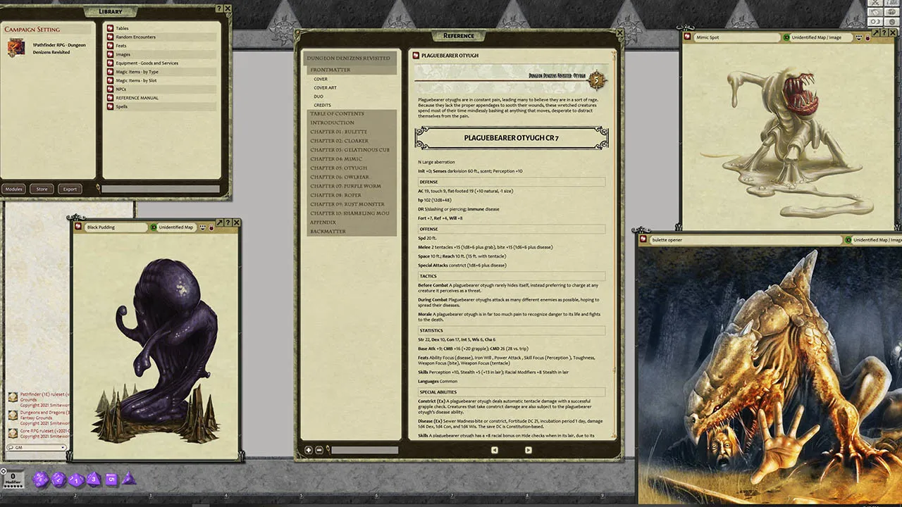 Fantasy Grounds - Pathfinder RPG - Chronicles: Dungeon Denizens Revisited Screenshot 4