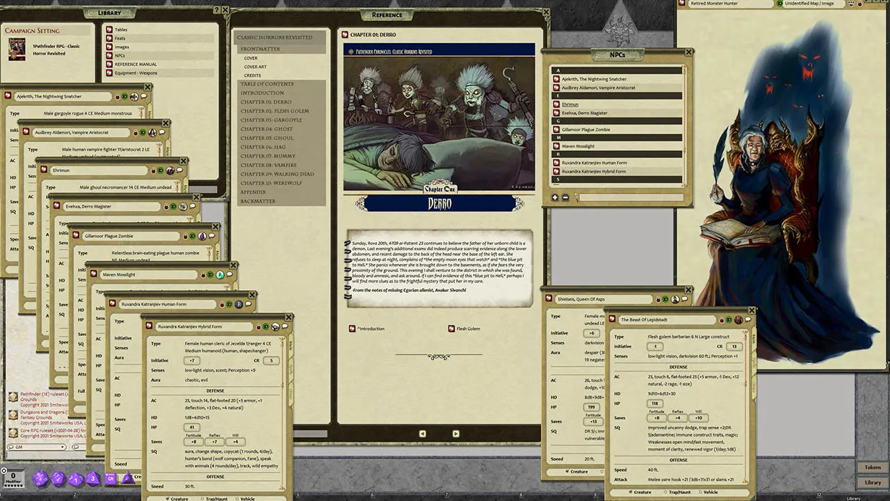 Fantasy Grounds - Pathfinder RPG - Chronicles: Classic Horrors Revisited Screenshot 1