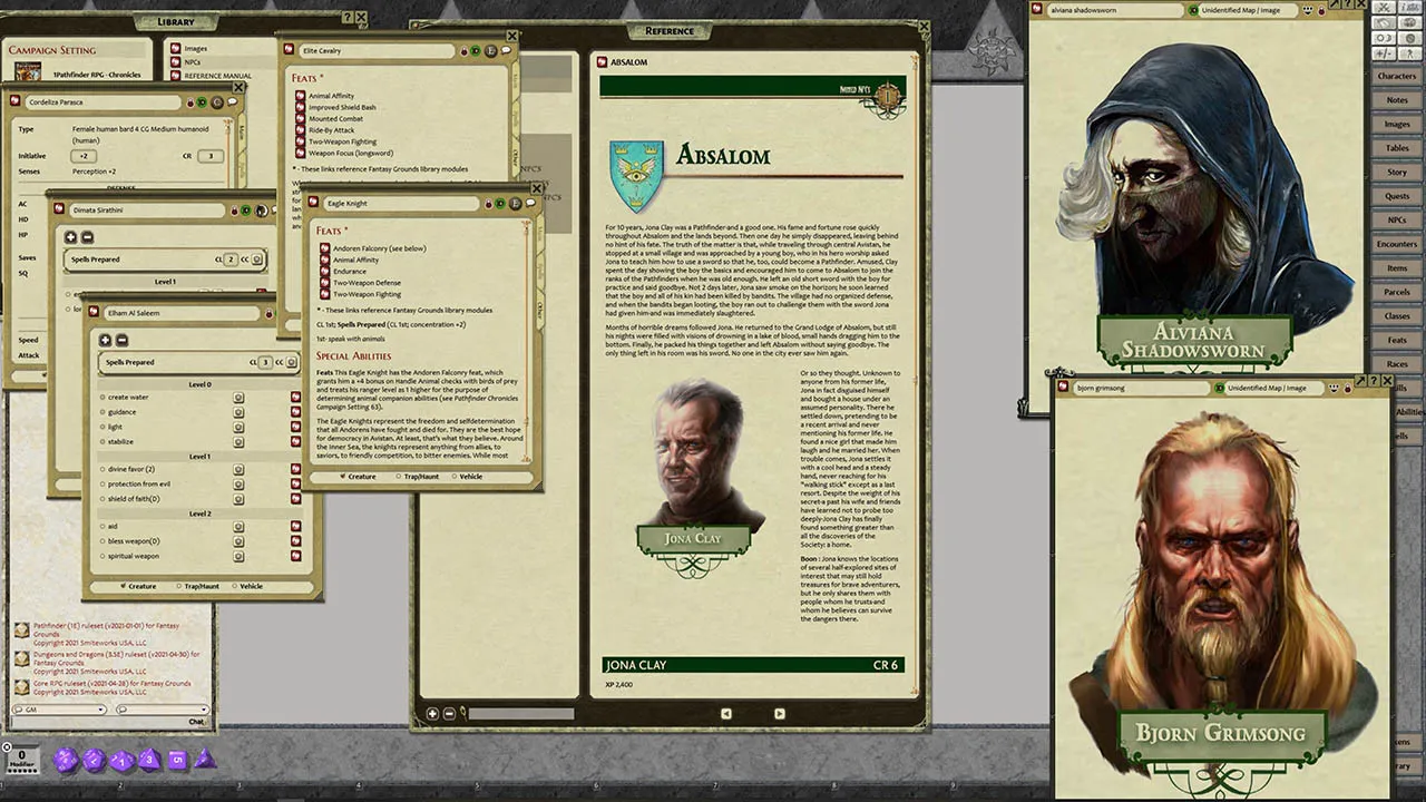 Fantasy Grounds - Pathfinder RPG - Chronicles: NPC Guide Screenshot 2