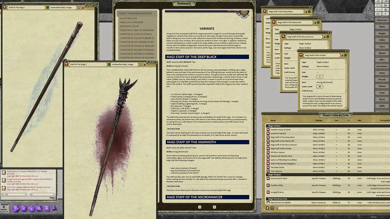 Fantasy Grounds - Pathfinder RPG - Chronicles: Classic Treasures Revisited Screenshot 1