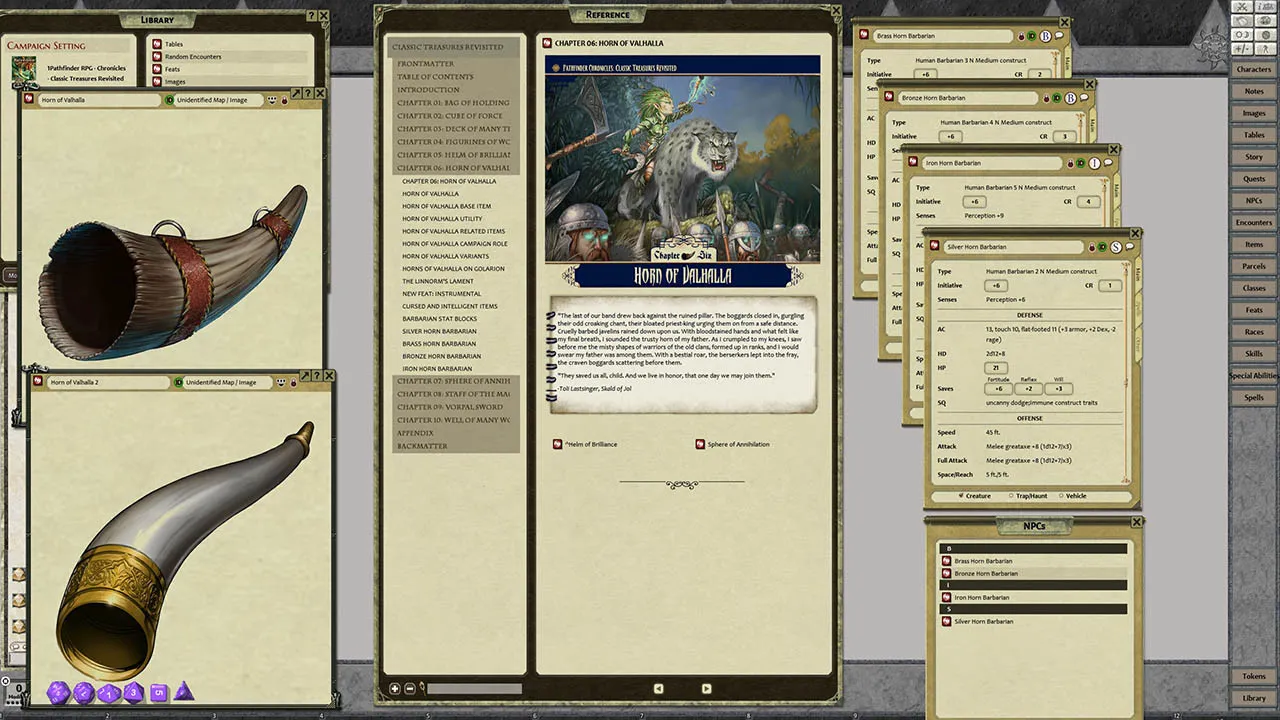 Fantasy Grounds - Pathfinder RPG - Chronicles: Classic Treasures Revisited Screenshot 0
