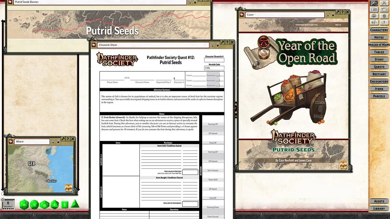Fantasy Grounds - Pathfinder 2 RPG - Pathfinder Society Quest #12: Putrid Seeds Screenshot 1
