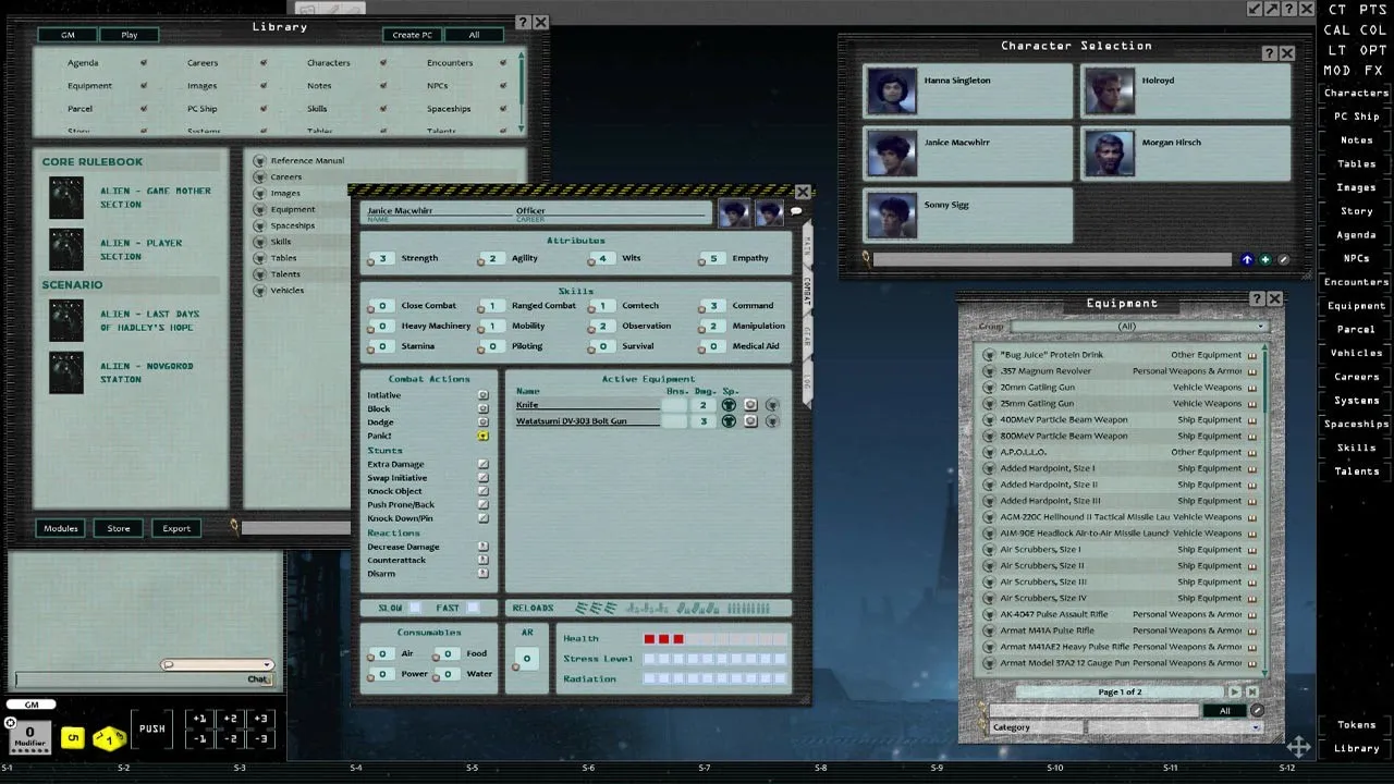 Fantasy Grounds - Alien the Roleplaying Game Screenshot 3