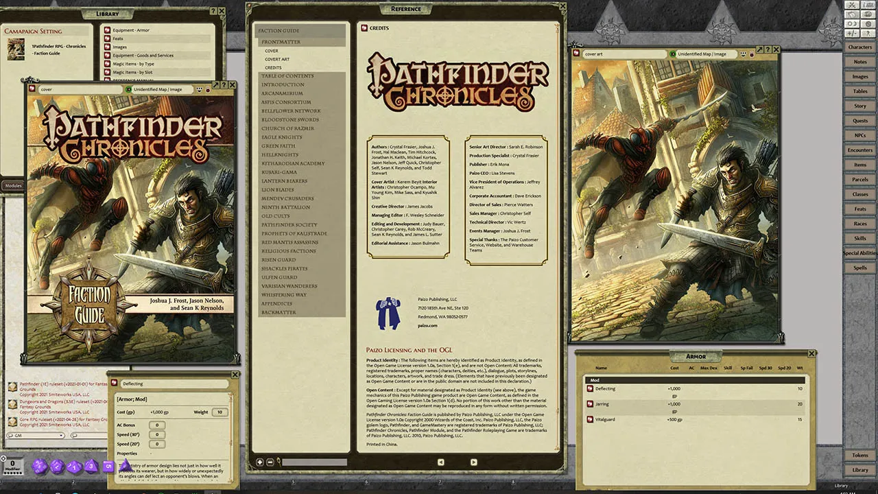 Fantasy Grounds - Pathfinder RPG - Chronicles: Faction Guide Screenshot 0