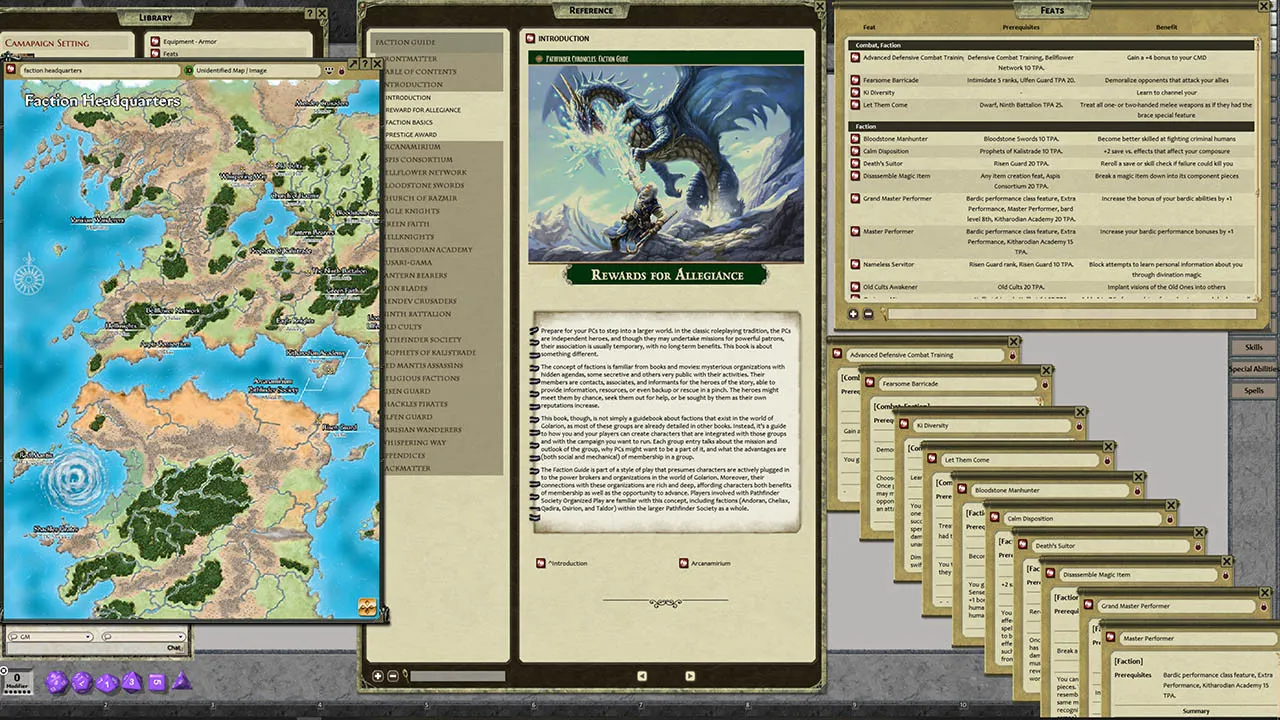 Fantasy Grounds - Pathfinder RPG - Chronicles: Faction Guide Screenshot 1