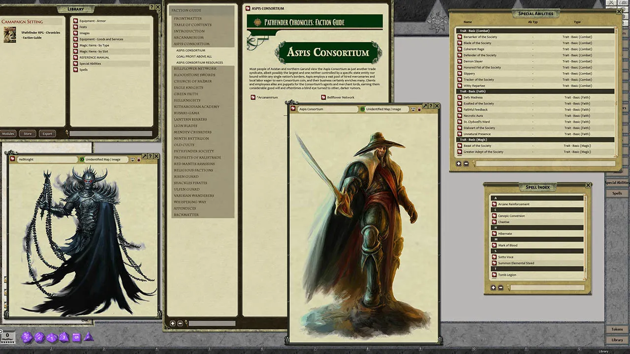 Fantasy Grounds - Pathfinder RPG - Chronicles: Faction Guide Screenshot 3
