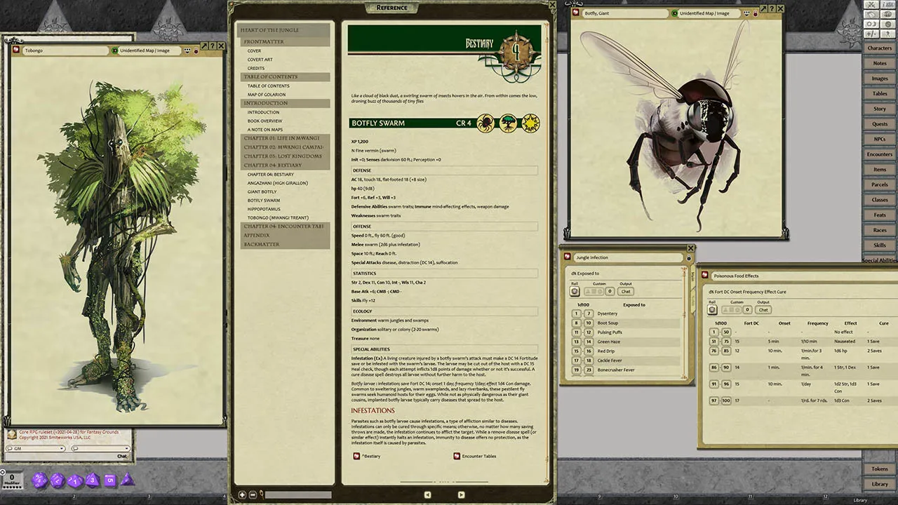 Fantasy Grounds - Pathfinder RPG - Chronicles: Heart of the Jungle Screenshot 4