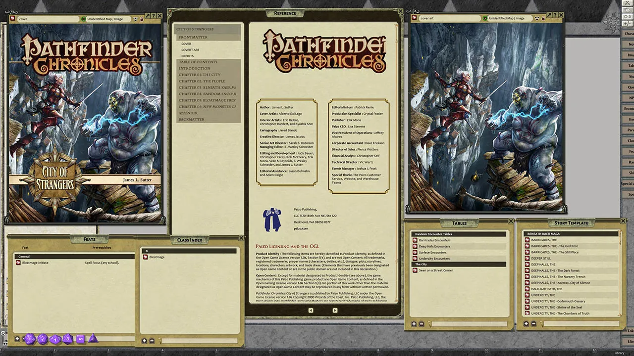 Fantasy Grounds - Pathfinder RPG - Chronicles: City of Strangers Screenshot 0