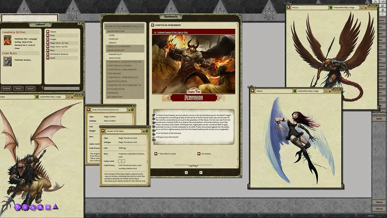 Fantasy Grounds - Pathfinder RPG - Campaign Setting: Book of the Damned—Volume 2: Lords of Chaos Screenshot 3