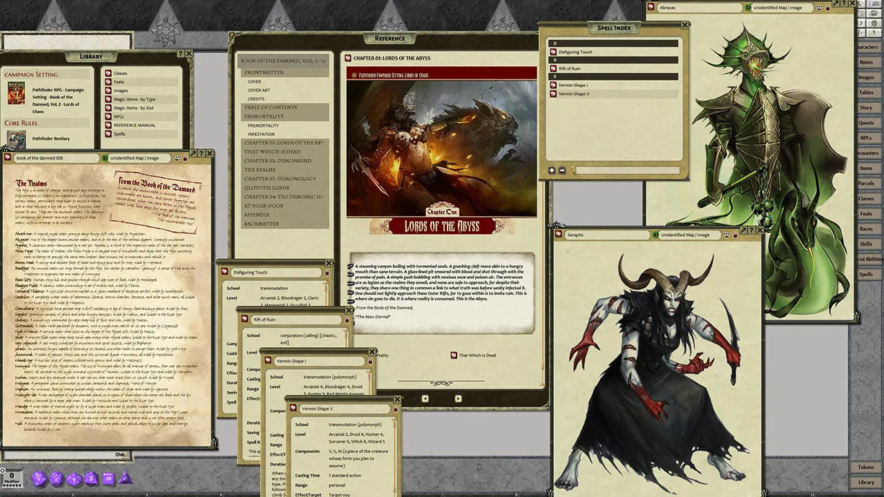 Fantasy Grounds - Pathfinder RPG - Campaign Setting: Book of the Damned—Volume 2: Lords of Chaos Screenshot 2