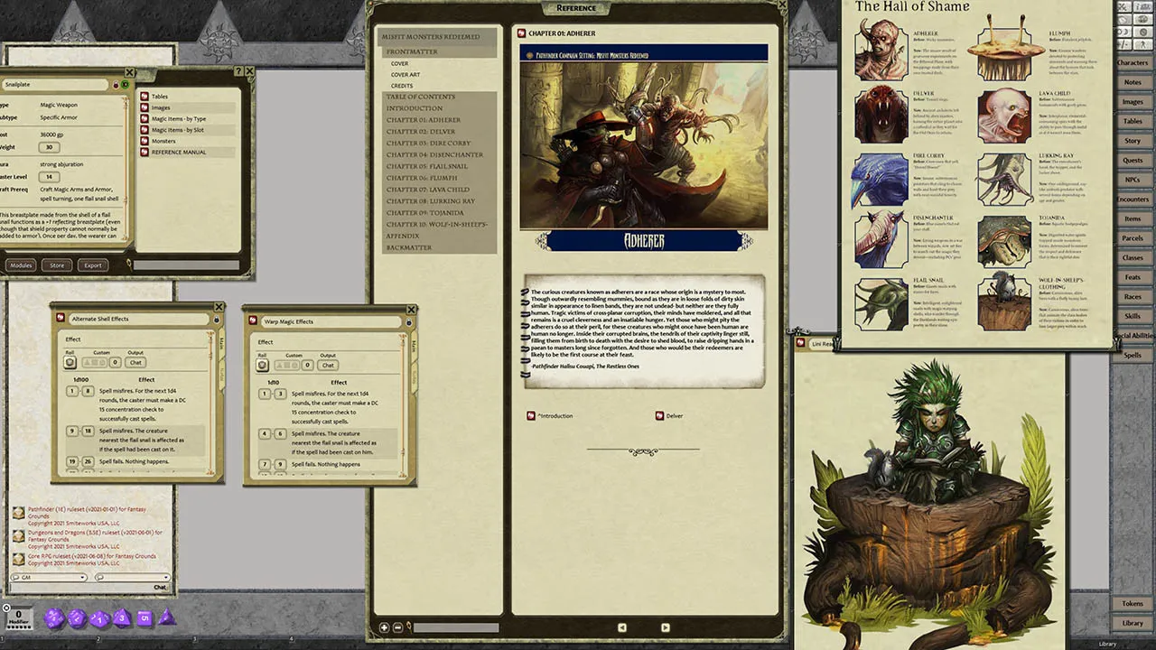 Fantasy Grounds - Pathfinder RPG - Campaign Setting: Misfit Monsters Redeemed Screenshot 1