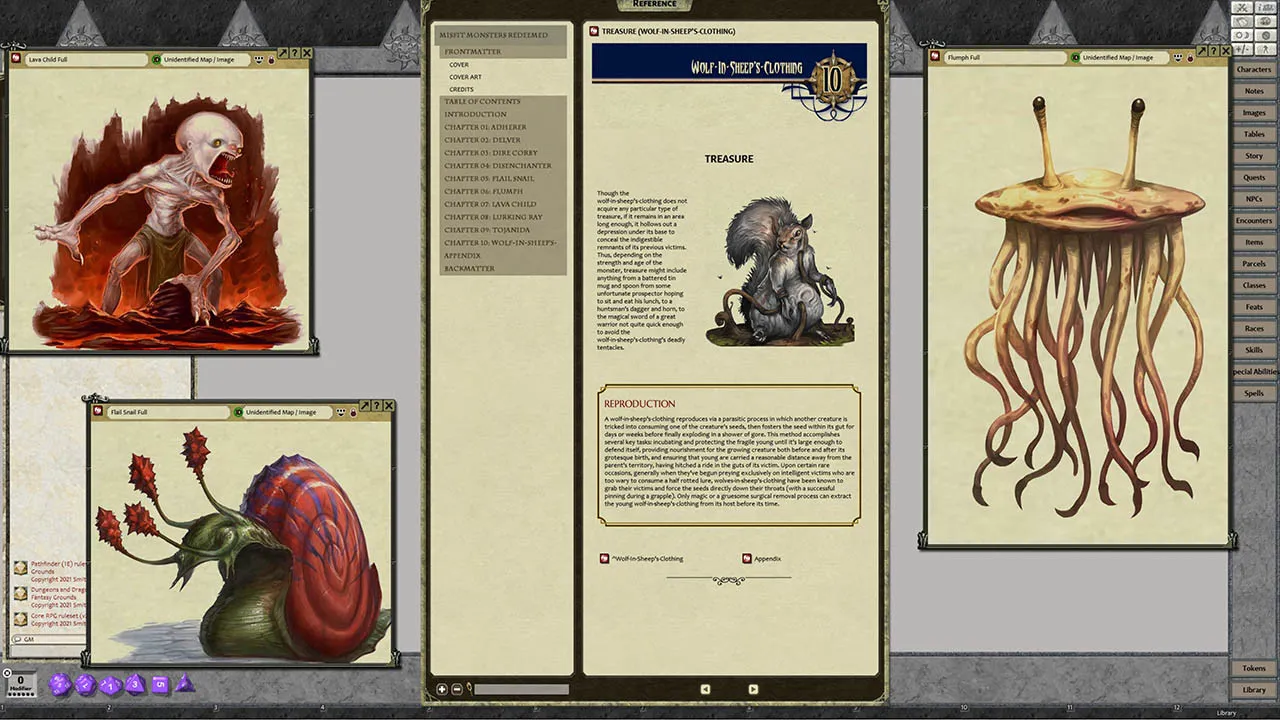 Fantasy Grounds - Pathfinder RPG - Campaign Setting: Misfit Monsters Redeemed Screenshot 3