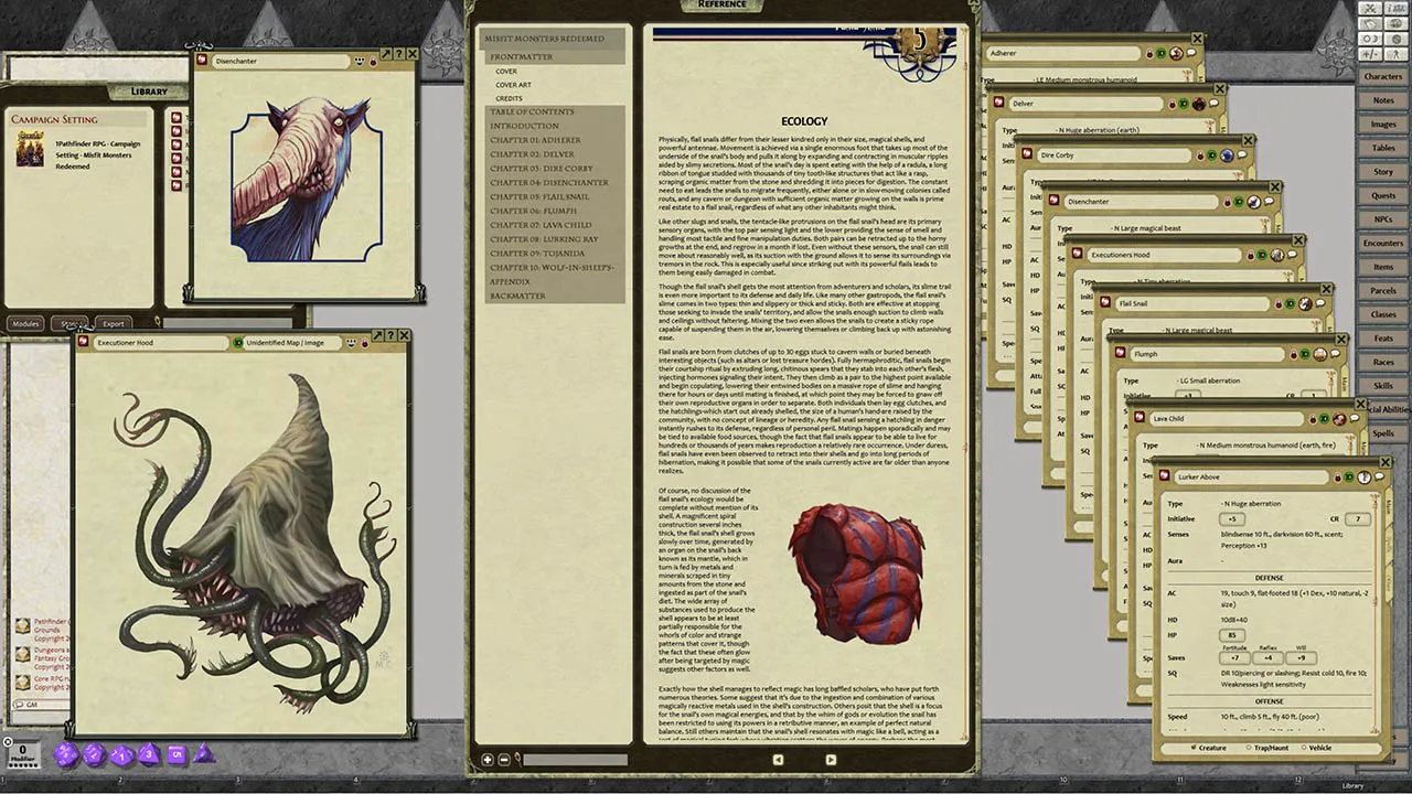 Fantasy Grounds - Pathfinder RPG - Campaign Setting: Misfit Monsters Redeemed Screenshot 4