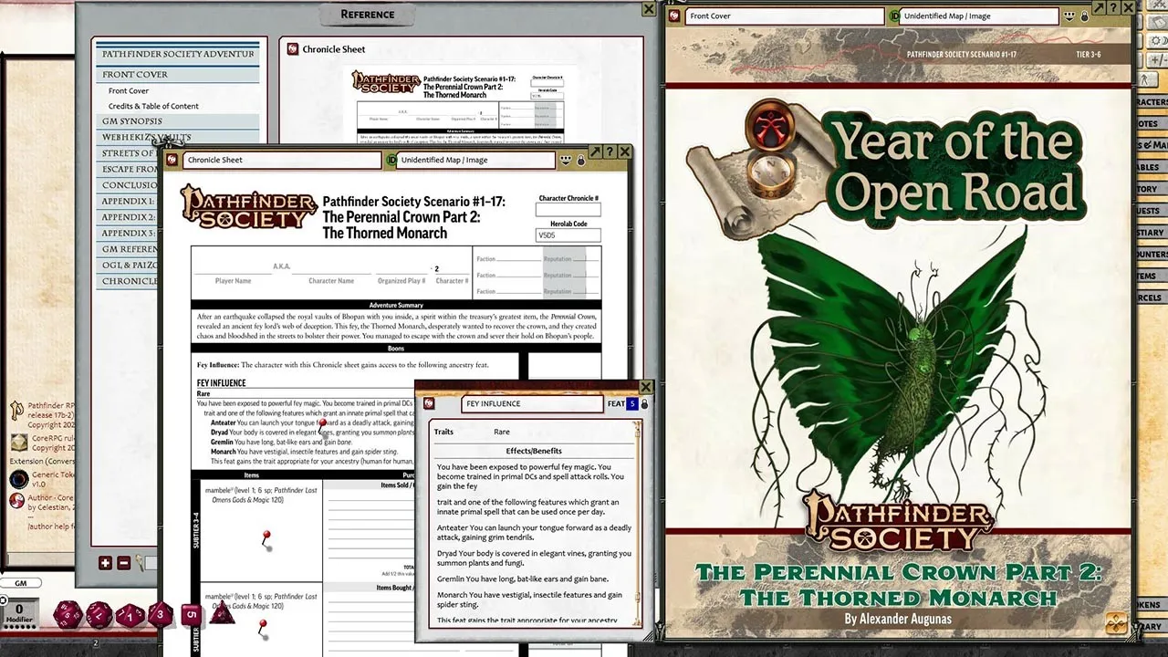Fantasy Grounds - Pathfinder 2 RPG - Pathfinder Society Scenario #1-17: The Perennial Crown Part 2, The Thorned Monarch Screenshot 4