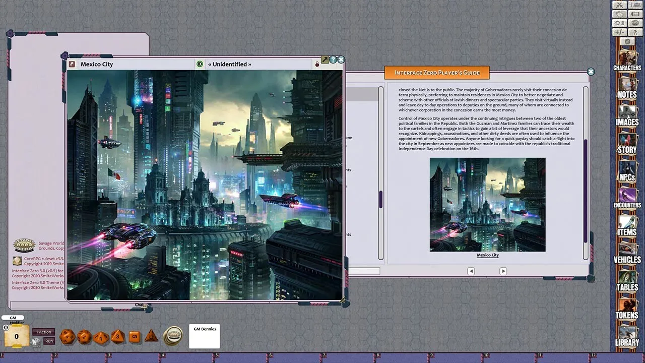 Fantasy Grounds - Interface Zero 3.0 Players Guide to 2095 Screenshot 2