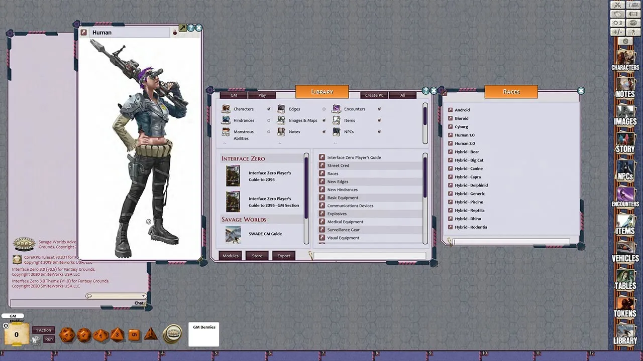 Fantasy Grounds - Interface Zero 3.0 Players Guide to 2095 Screenshot 0