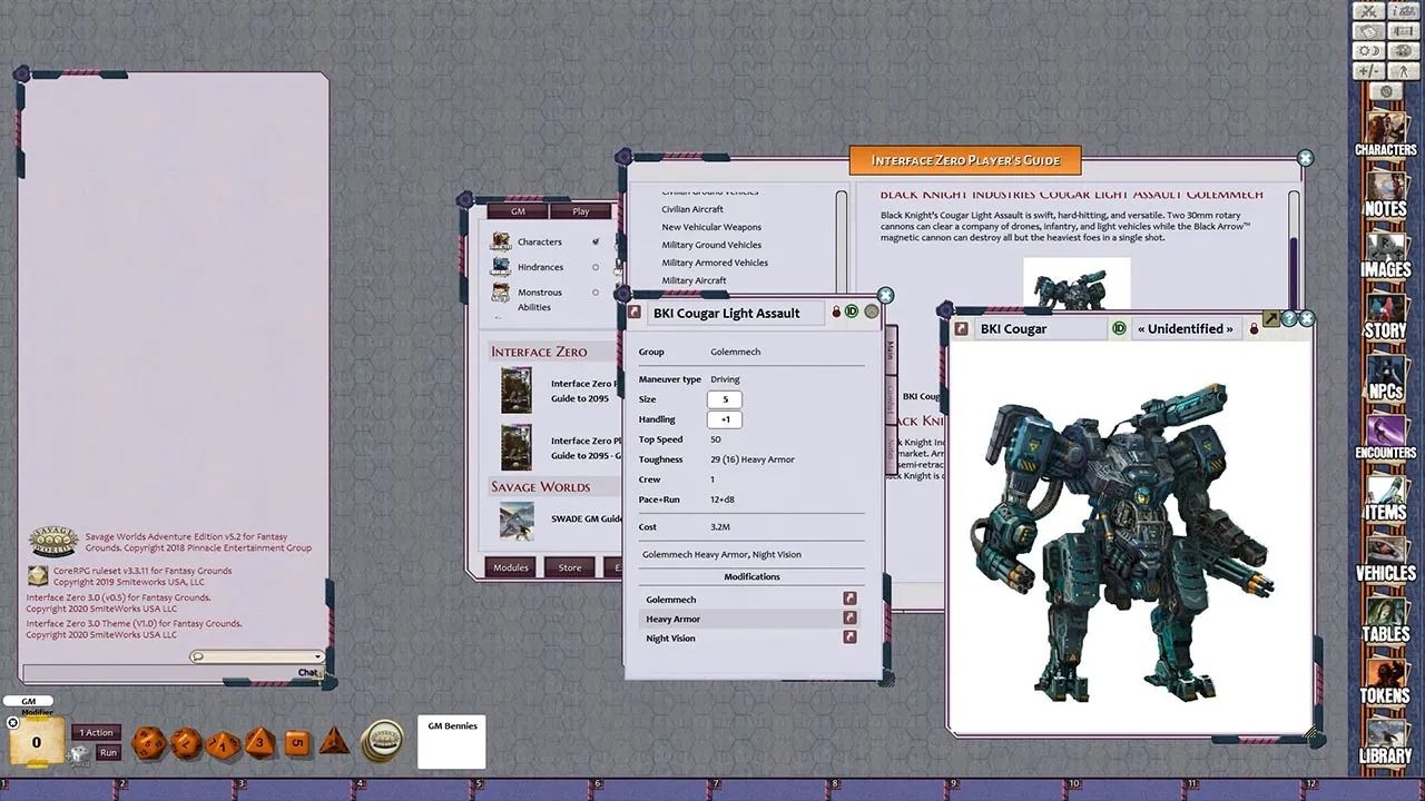 Fantasy Grounds - Interface Zero 3.0 Players Guide to 2095 Screenshot 4
