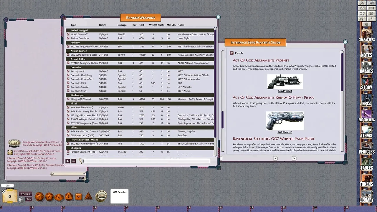 Fantasy Grounds - Interface Zero 3.0 Players Guide to 2095 Screenshot 1