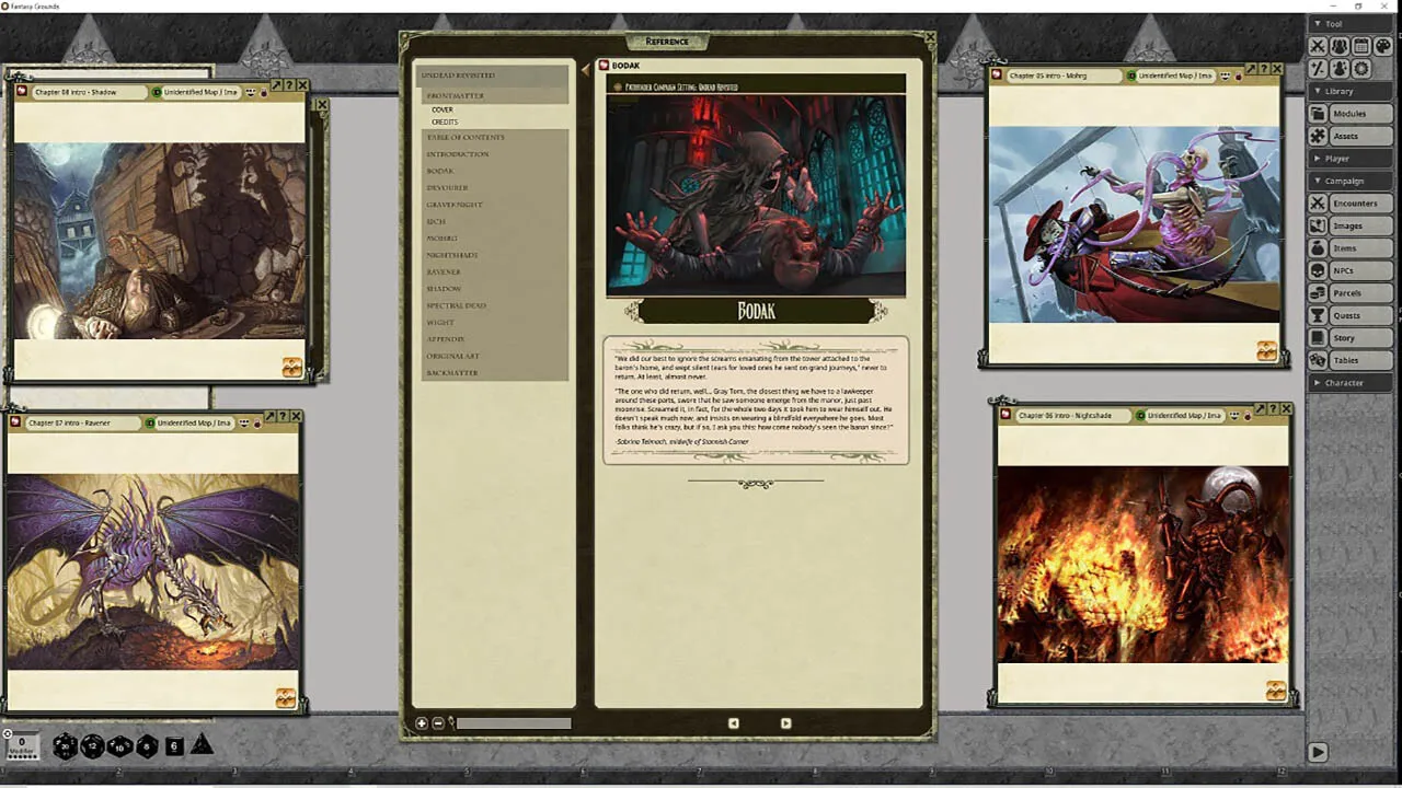 Fantasy Grounds - Pathfinder RPG - Campaign Setting: Undead Revisited Screenshot 3