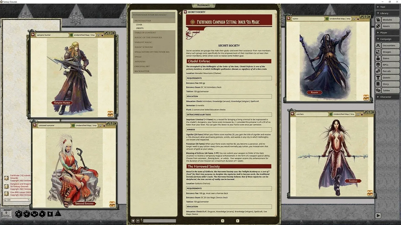 Fantasy Grounds - Pathfinder RPG - Campaign Setting: Inner Sea Magic Screenshot 0