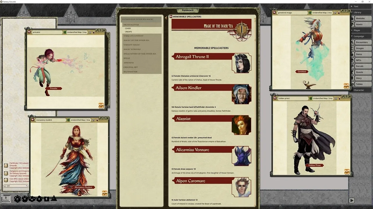 Fantasy Grounds - Pathfinder RPG - Campaign Setting: Inner Sea Magic Screenshot 1
