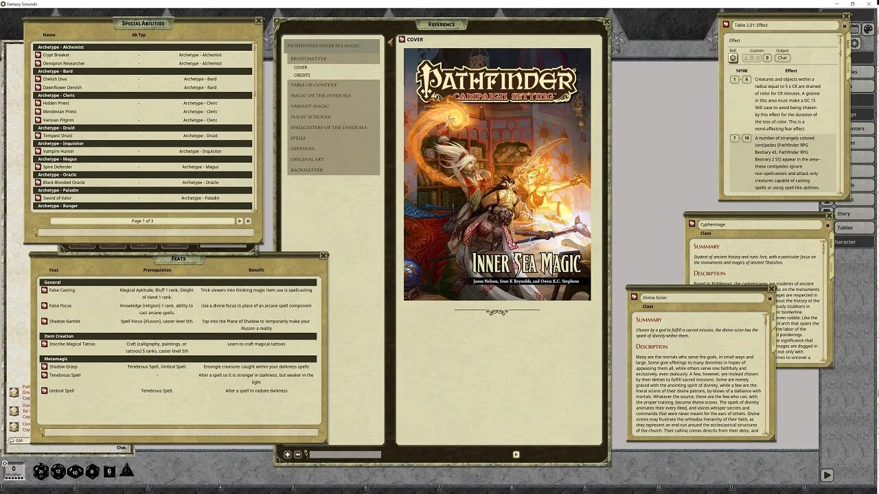 Fantasy Grounds - Pathfinder RPG - Campaign Setting: Inner Sea Magic Screenshot 4