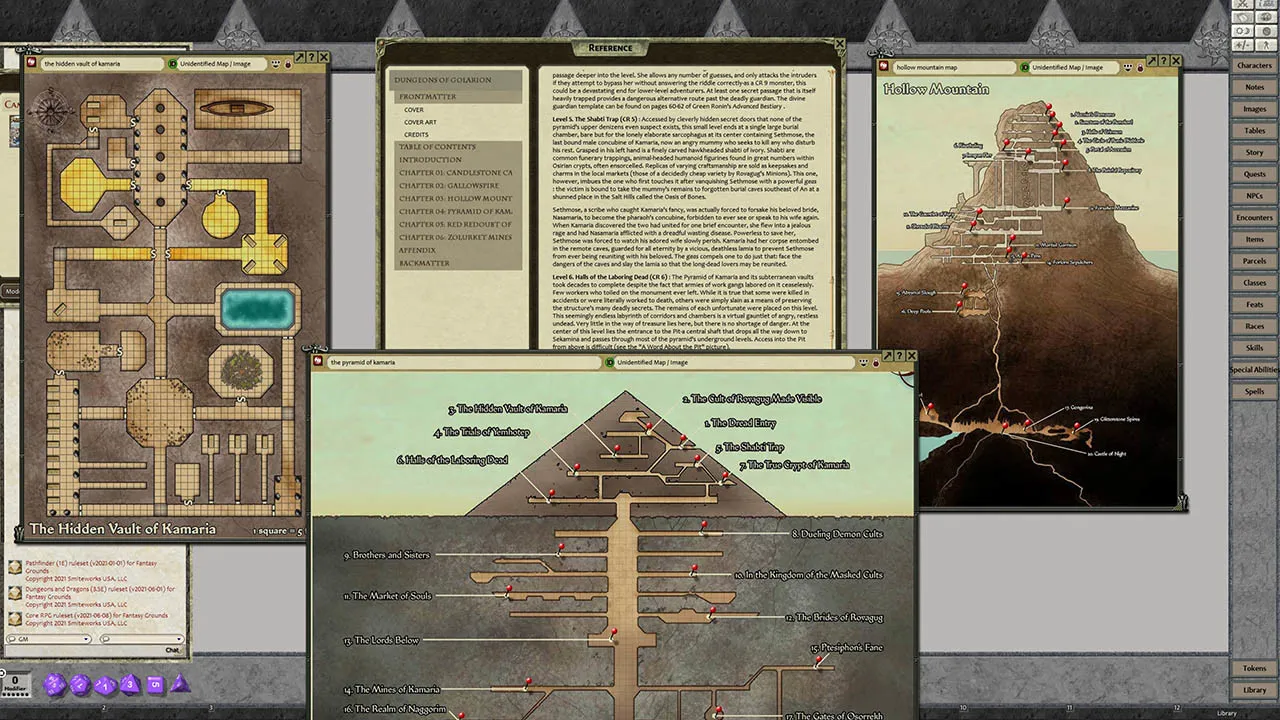 Fantasy Grounds - Pathfinder RPG - Campaign Setting: Dungeons of Golarion Screenshot 4