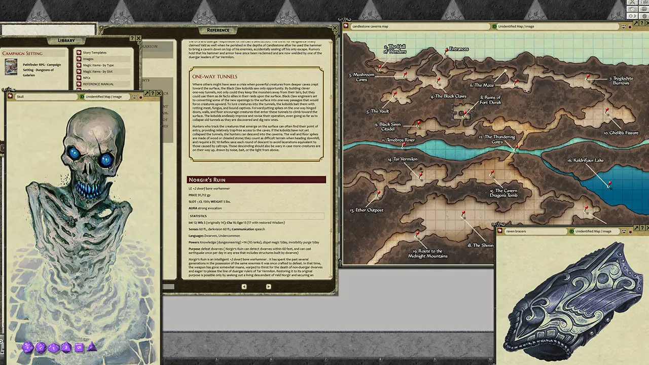Fantasy Grounds - Pathfinder RPG - Campaign Setting: Dungeons of Golarion Screenshot 2