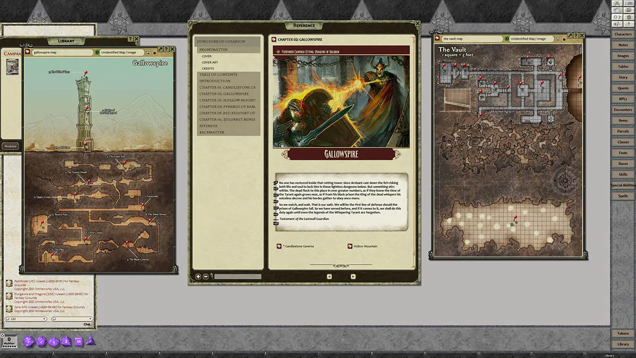 Fantasy Grounds - Pathfinder RPG - Campaign Setting: Dungeons of Golarion Screenshot 3