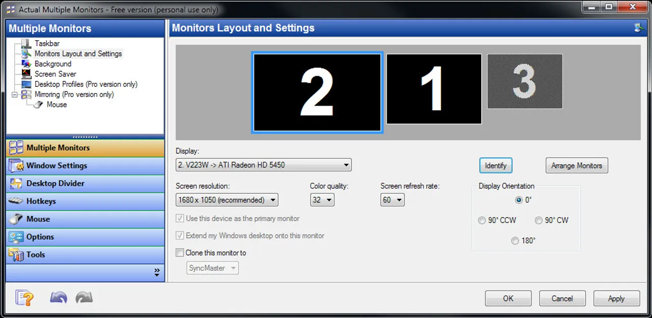 Actual Multiple Monitors Screenshot 3