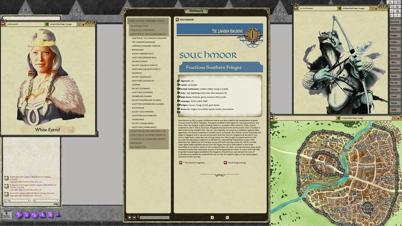 Fantasy Grounds - Pathfinder RPG - Campaign Setting: Lands of the Linnorm Kings Screenshot 2