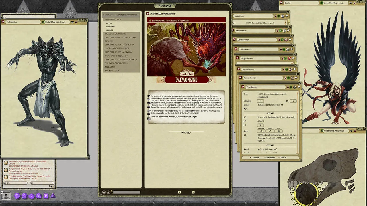 Fantasy Grounds - Pathfinder RPG - Campaign Setting: Book of the Damned - Volume 3: Horsemen of the Apocalypse Screenshot 2